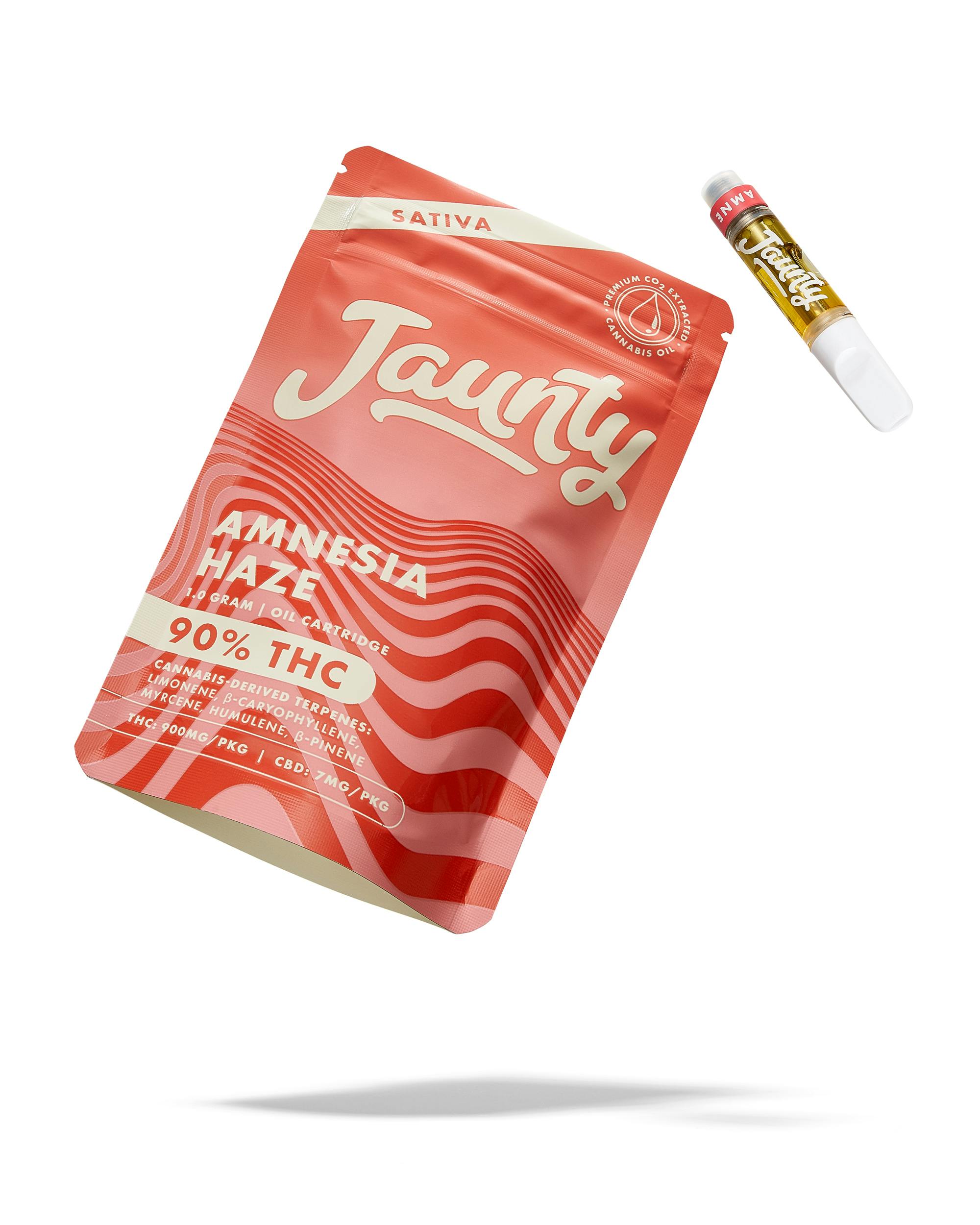 Photograph of product: JAUNTY Amnesia Haze 1g Cartridge