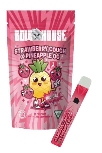 Photograph of product: Strawberry Cough x Pineapple OG Disposable Vape