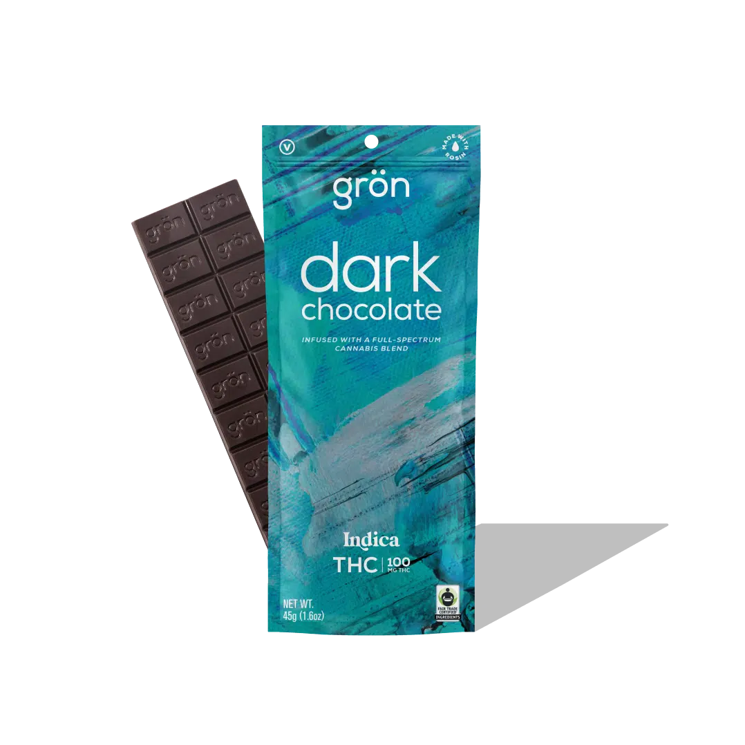 Photograph of product: Grn | Dark Chocolate | 100mg