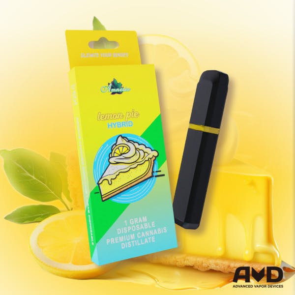 Photograph of product: Amnesia Disposables 1g Lemon Pie