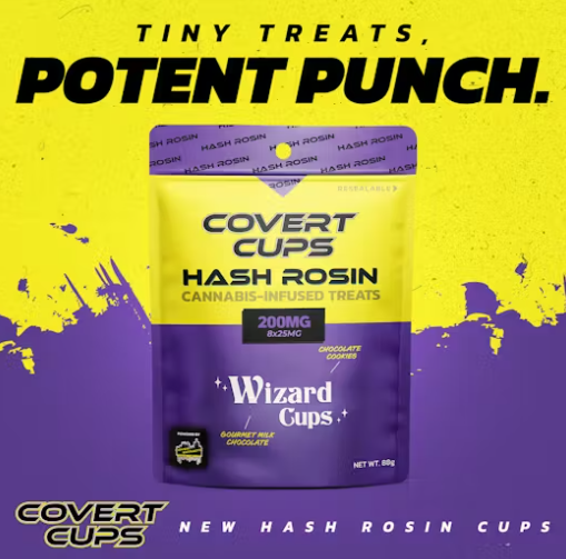 Photograph of product: Covert Cups - au chocolat Rosin 200mg - Wizard - 5.5g