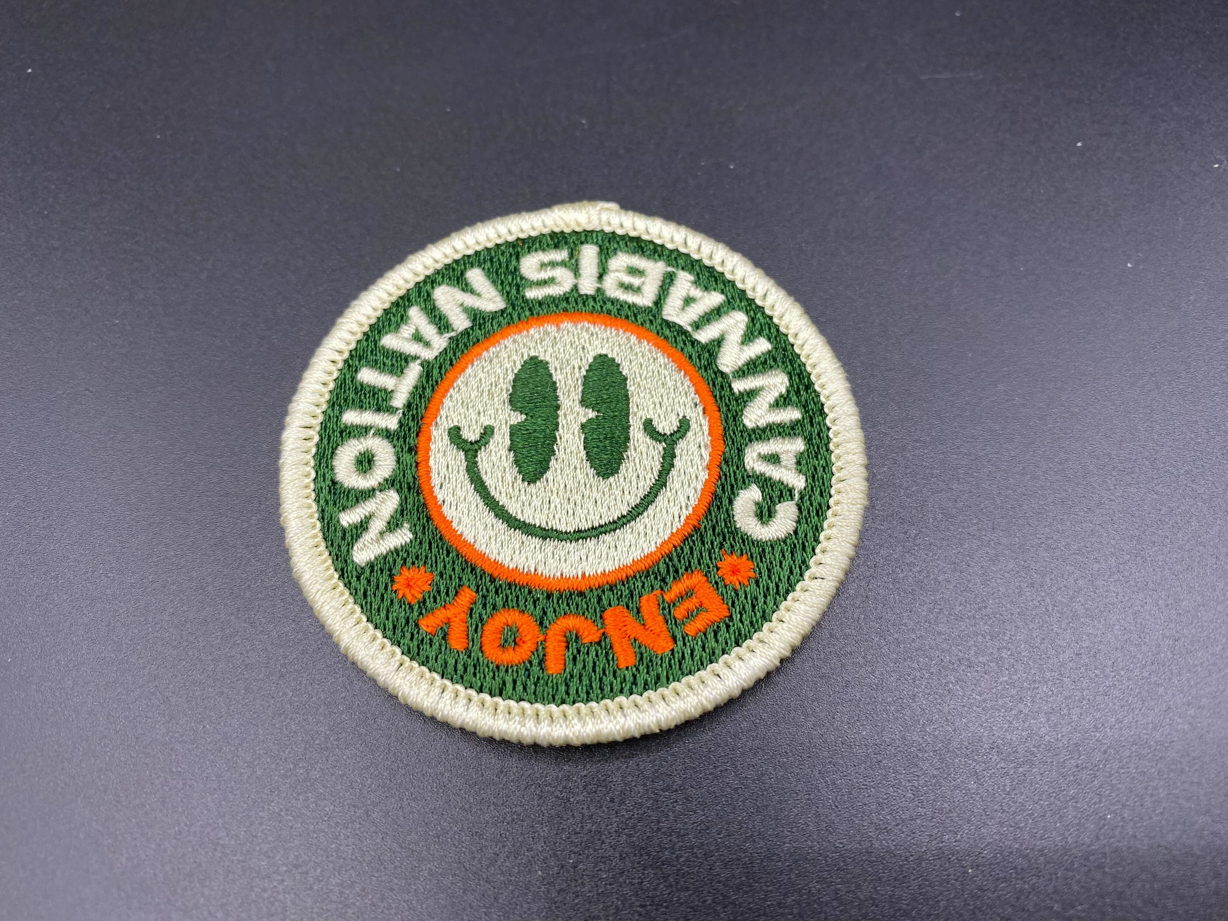 Photograph of product: Iron-On Patch | Smiley Face