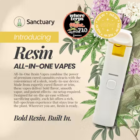 Photograph of product: Resin All-in-One Vape | Space Center | 0.5g