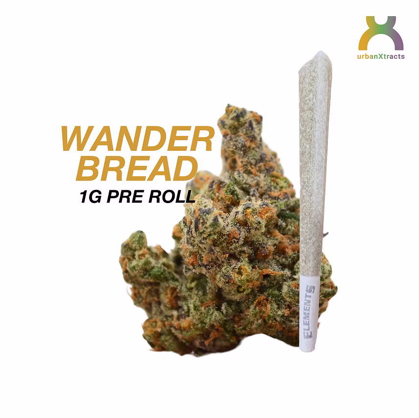 Photograph of product: URBANXTRACTS Wander Bread 1g Pre-Roll