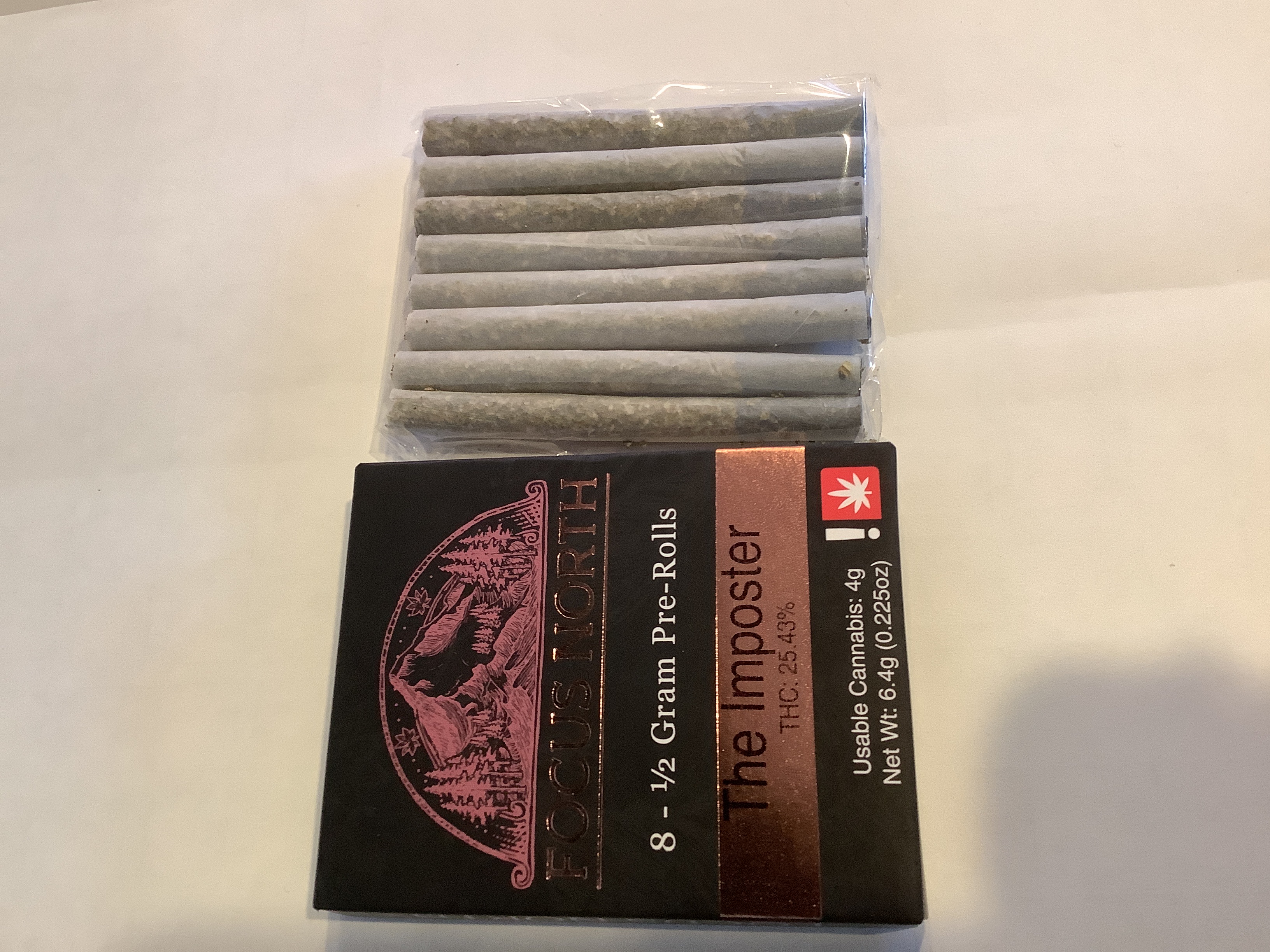 Photograph of product: Focus North - THE IMPOSTER - Preroll Pack - (4g) - H