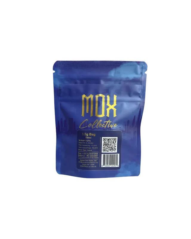 Photograph of product: Mox Collective Gelato (Hybrid) Flower - 3.5g