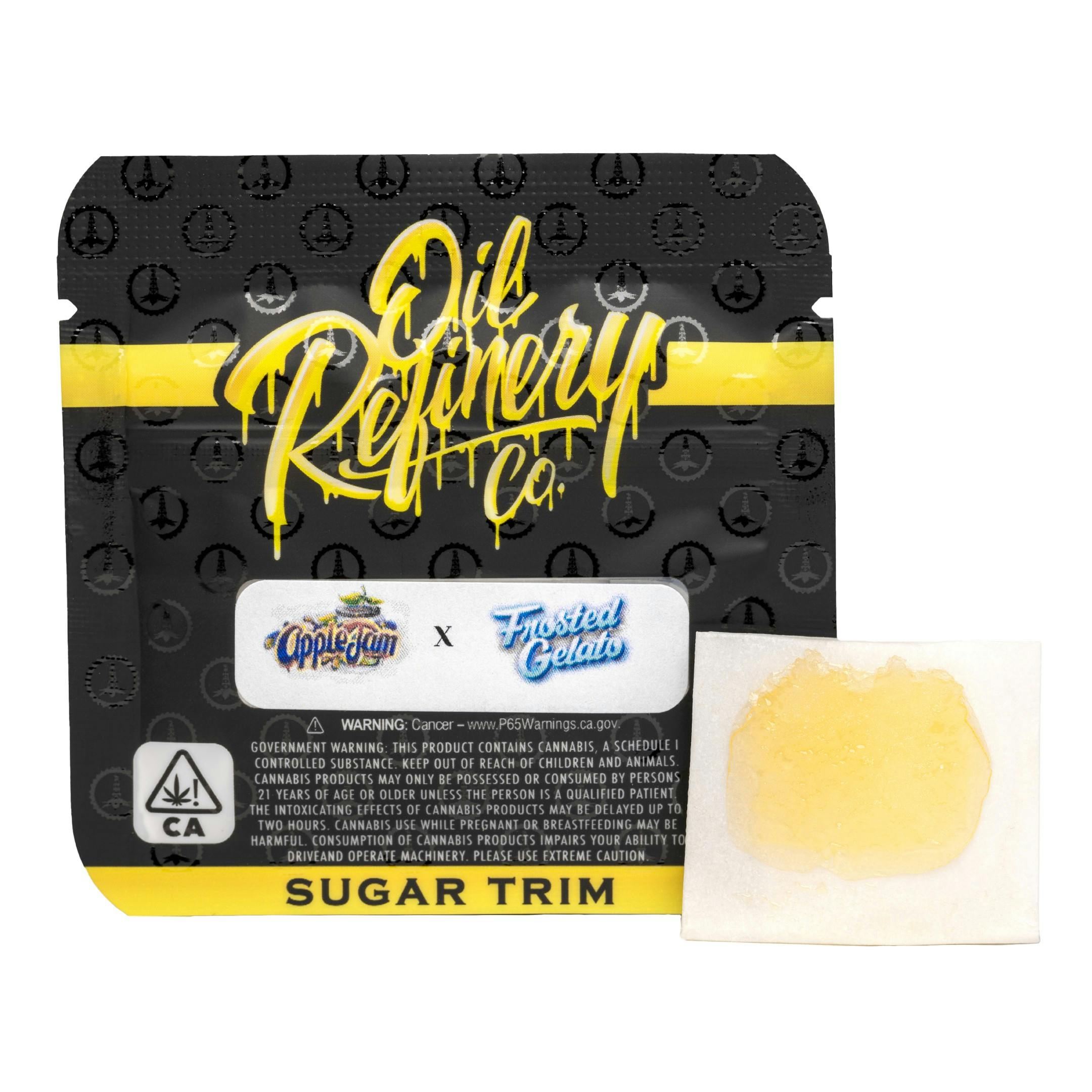 Photograph of product: Oil Refinery Co. | Apple Jam x Frosted Gelato - .5g Sugar Trim