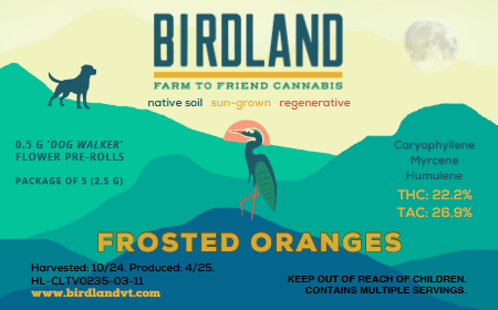 Photograph of product: Frosted Oranges Multipack Pre-Rolls .5g/5pk total)