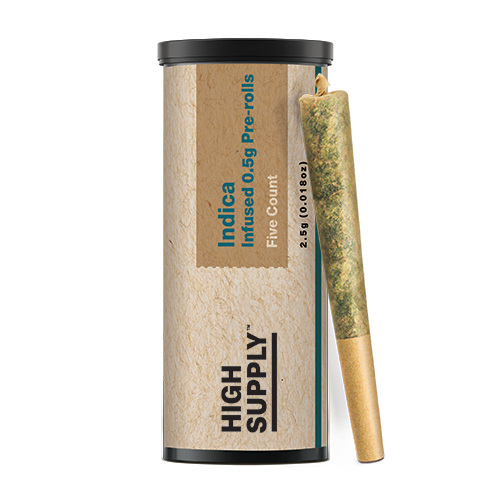 Photograph of product: LA Kush Cake Pre-Roll Pack 2.5g (5-Pack | 0.5g Each)