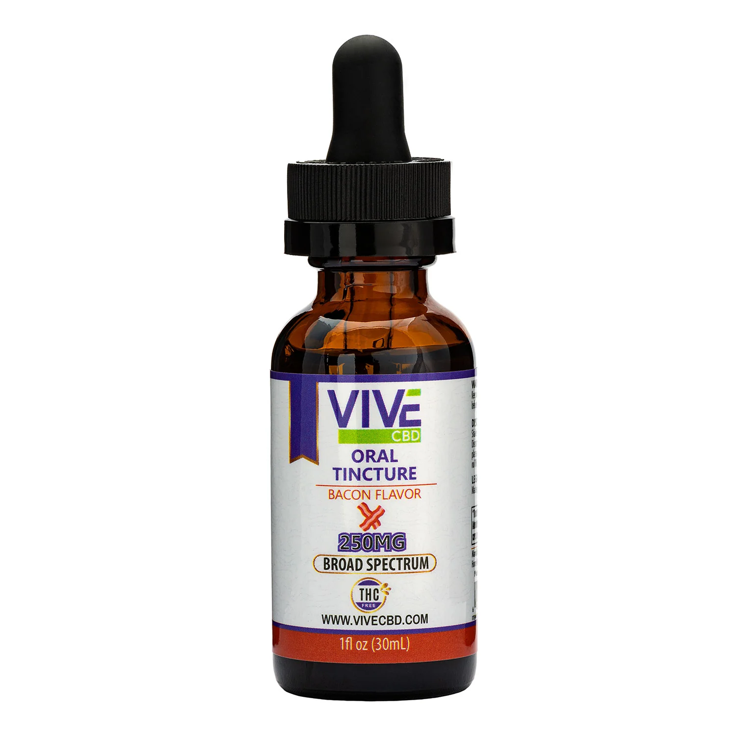 Photograph of product: Vive: Bacon Flavor Dog Tincture 250mg CBD