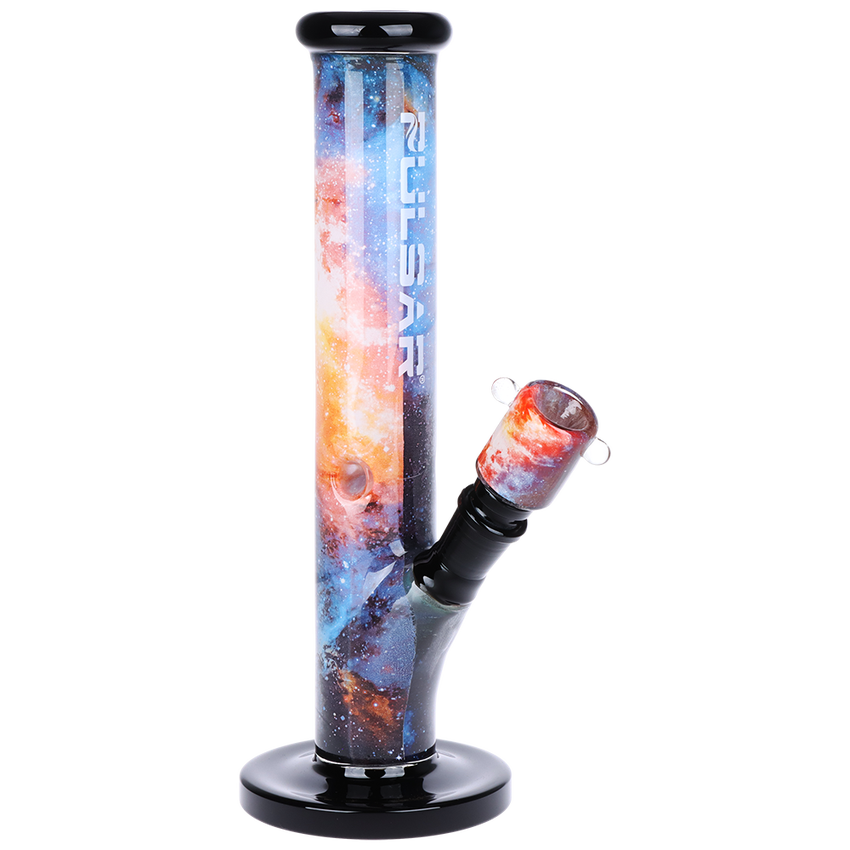 Photograph of Product: Pulsar Inside Print Straight Tube Glass Water Pipe