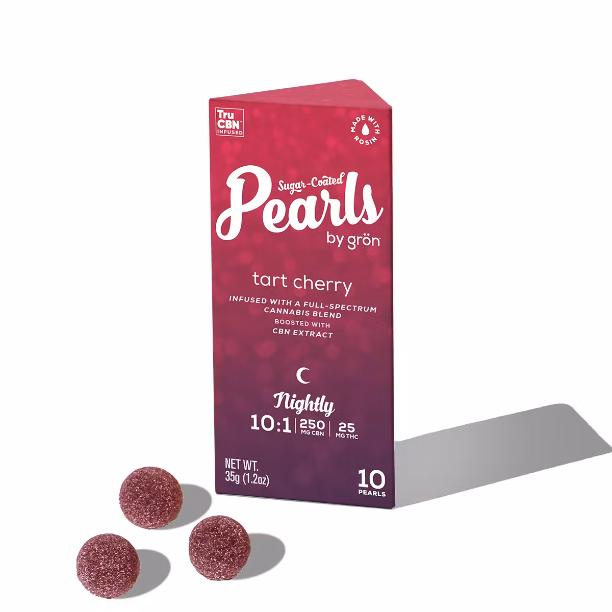Photograph of product: Pearls - Tart Cherry - Sleepy Oui'd 1:10 Gummies - 25mg