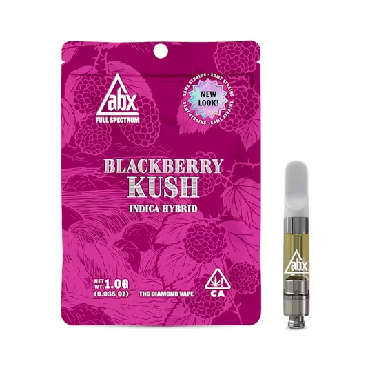 Photograph of product: BLACKBERRY KUSH HIGH POTENCY CARTRIDGE 1G