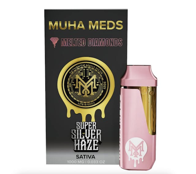 Photograph of product: Super Silver Haze 1g AIO Melted Diamond - 