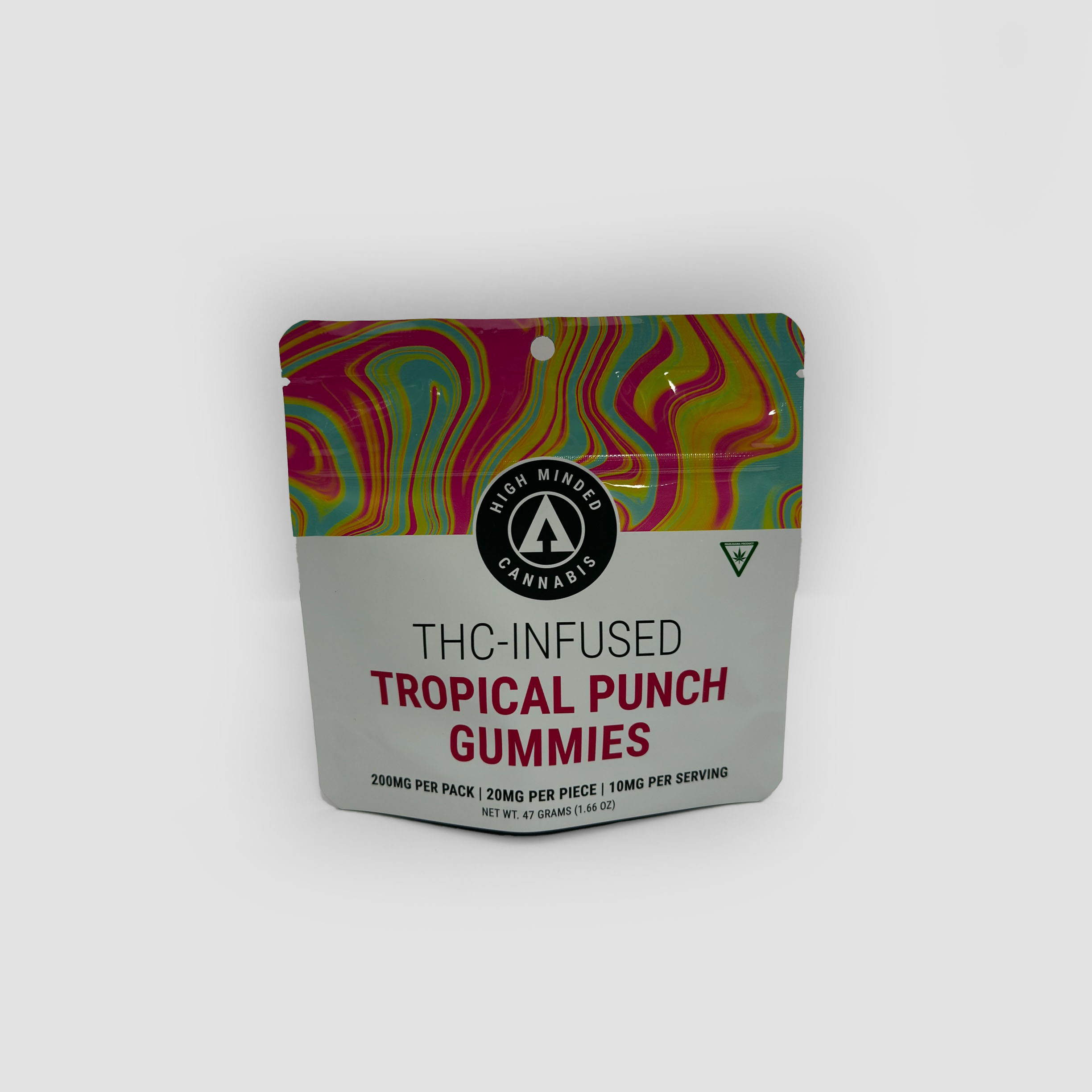 Photograph of Product: High Minded - Gummies - 200mg - Tropical Punch