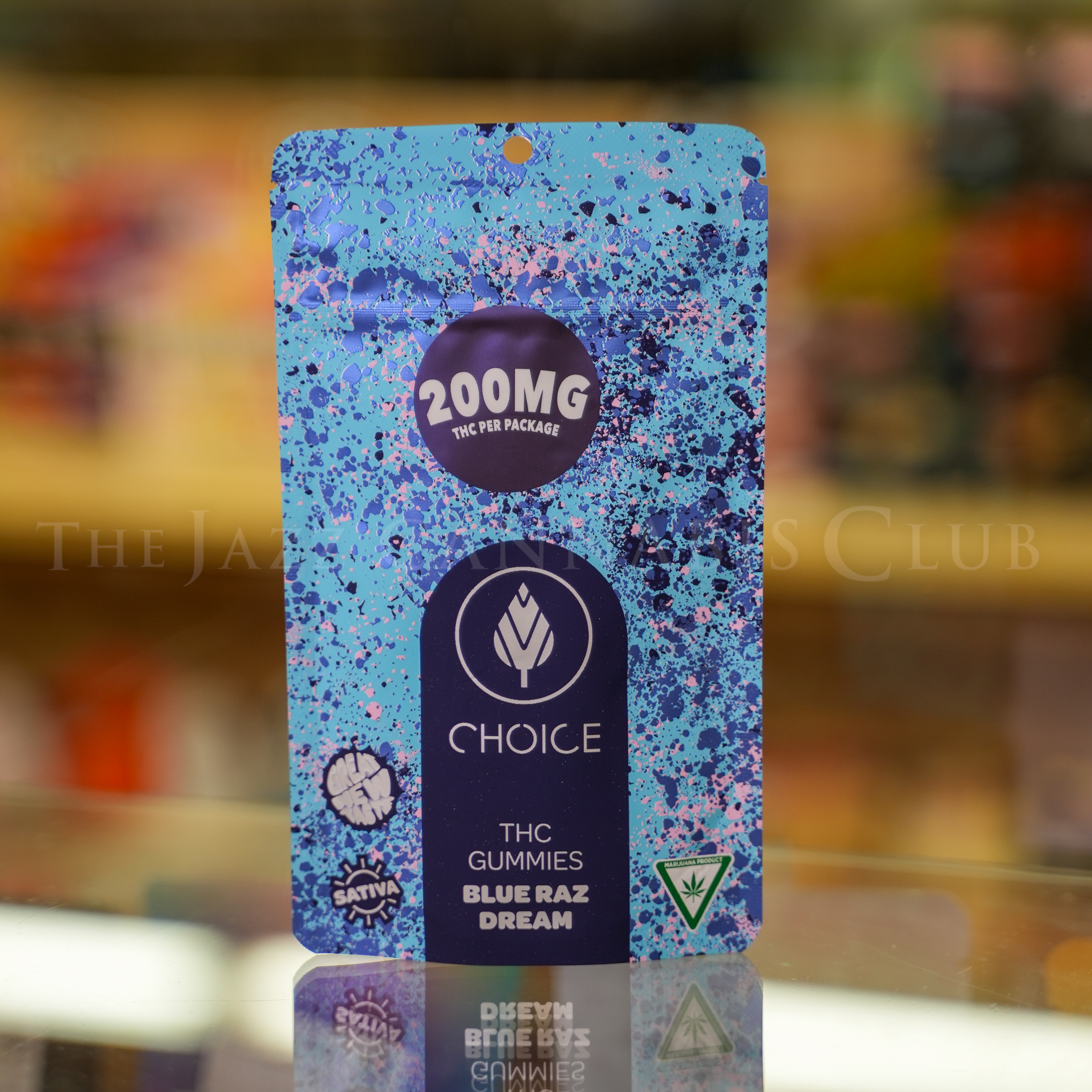 Photograph of product: Choice - Blue Raz Dream (Oui'd) 200mg Gummies