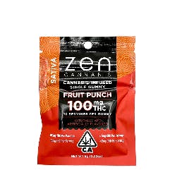 Photograph of product: ZEN FRUIT PUNCH Oui'd100MG SINGLE