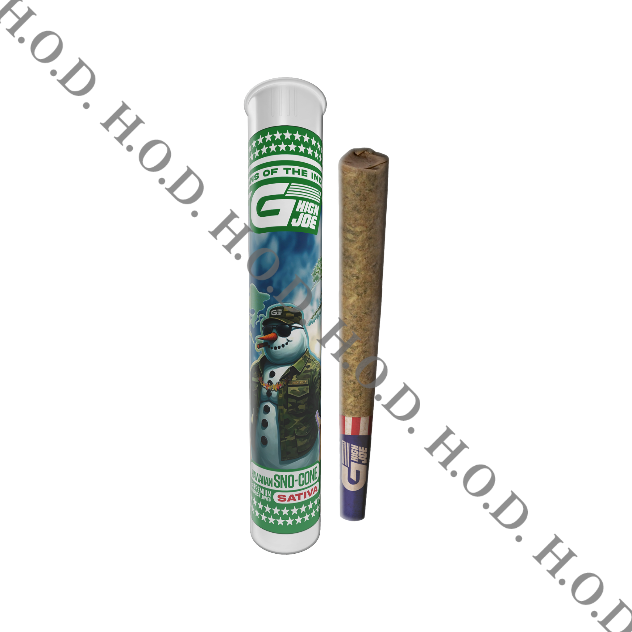Photograph of product: G High Joe Hawaiian Snowcone Pre-Roll 1g
