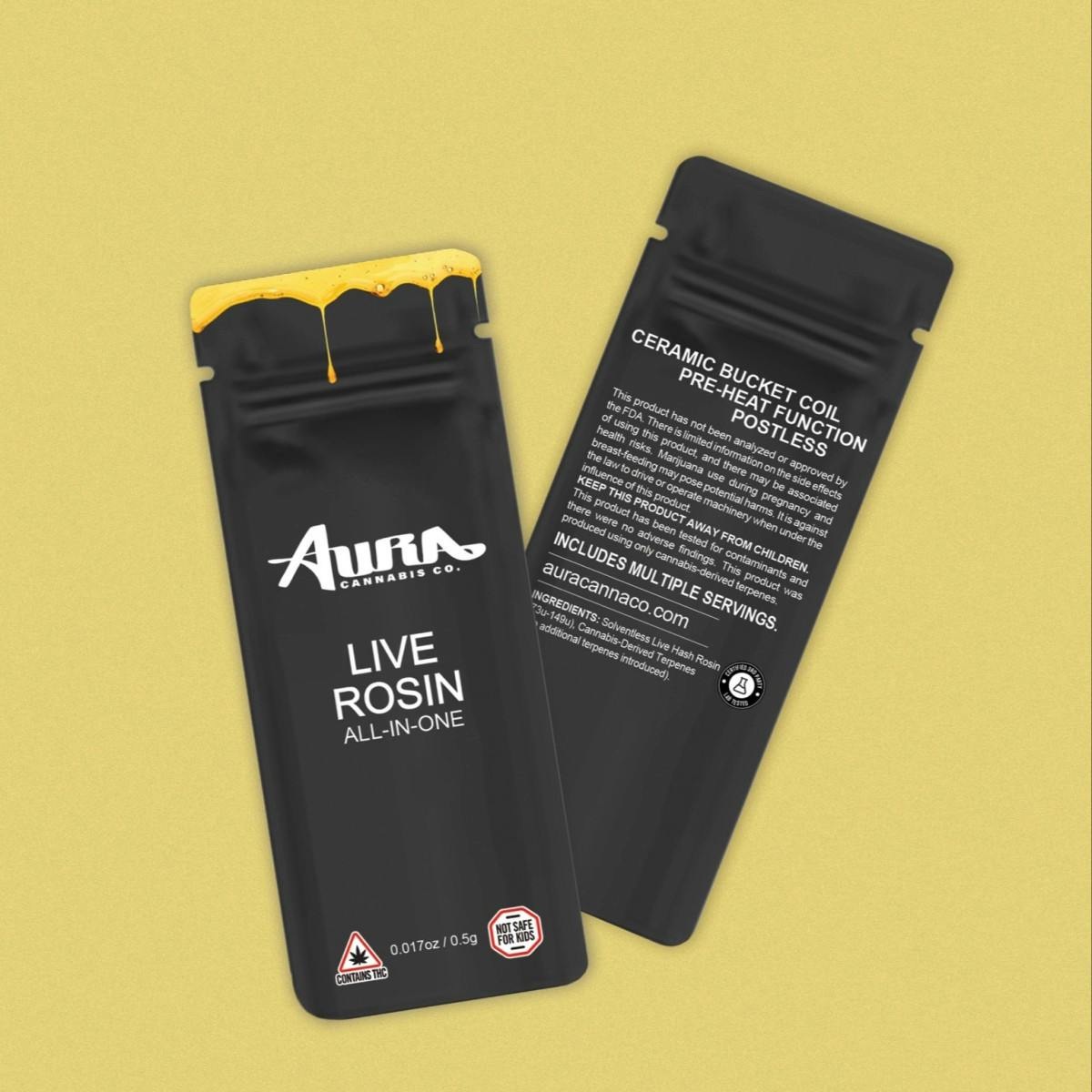 Photograph of product: Yogurt Slinger-.5g AIO Live Rosin Vape TAC 84.94