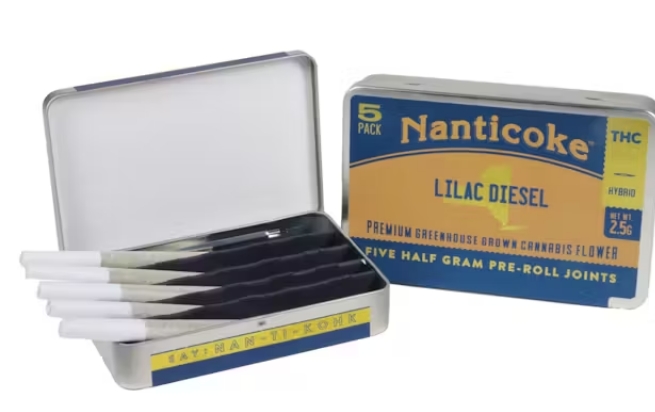 Photograph of product: Nanticoke Pre-Roll Pack | 0.5g 5Pk | Lilac Diesel