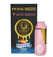 Photograph of product: Muha Meds Melted Diamonds Cartridge Paradise Punch OG