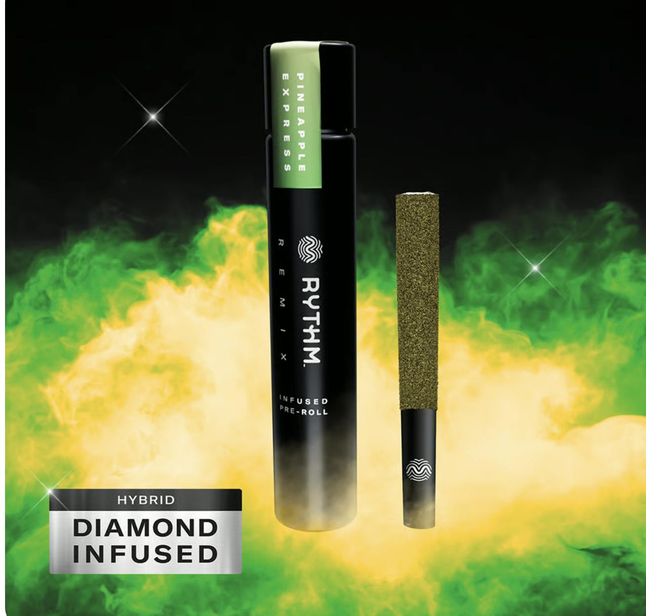 Photograph of product: Rythm REMIX Pineapple Express Infused Preroll - 1g