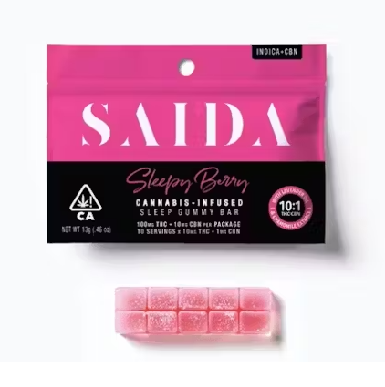 Photograph of product: Saida Oui'd Sleepy Berry 10:1 Thc:Cbn 100mg   100 Mg