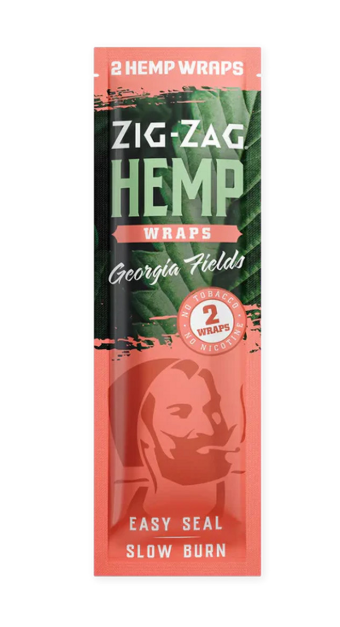 Photograph of product: Zig Zag Hemp Wraps Georgia Fields 2pk