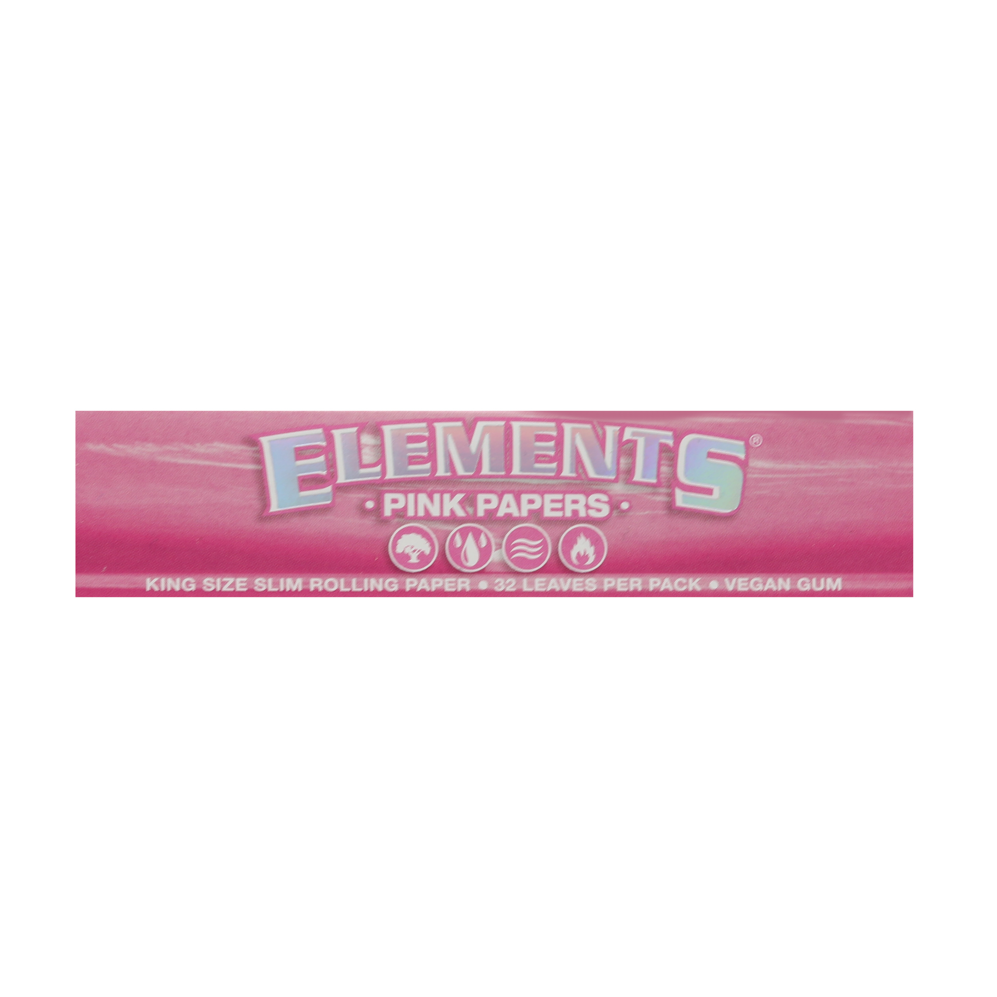 Photograph of product: Elements Pink Rolling Papers King Size Slim