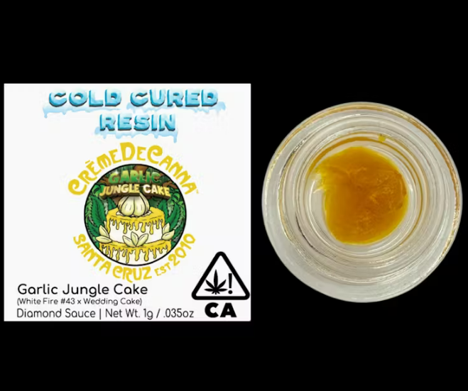 Photograph of product: Creme De Canna Garlic Jungle Cake Diamond Sauce