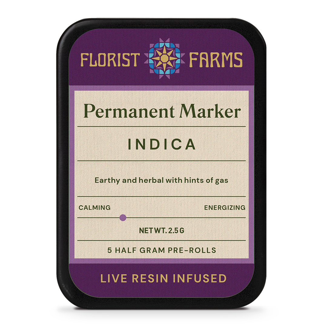 Photograph of product: Infused Live Resin Permanent Marker | 1/2 Gram Joints | 5pk