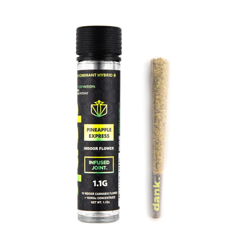 Photograph of product: Dank Pineapple Express Infused Preroll 1.1g