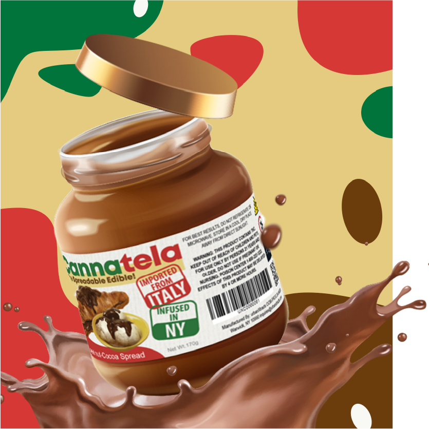 Photograph of product: Cannatela TH-oui Chocolate Hazelnut Spread 90mg TH-oui