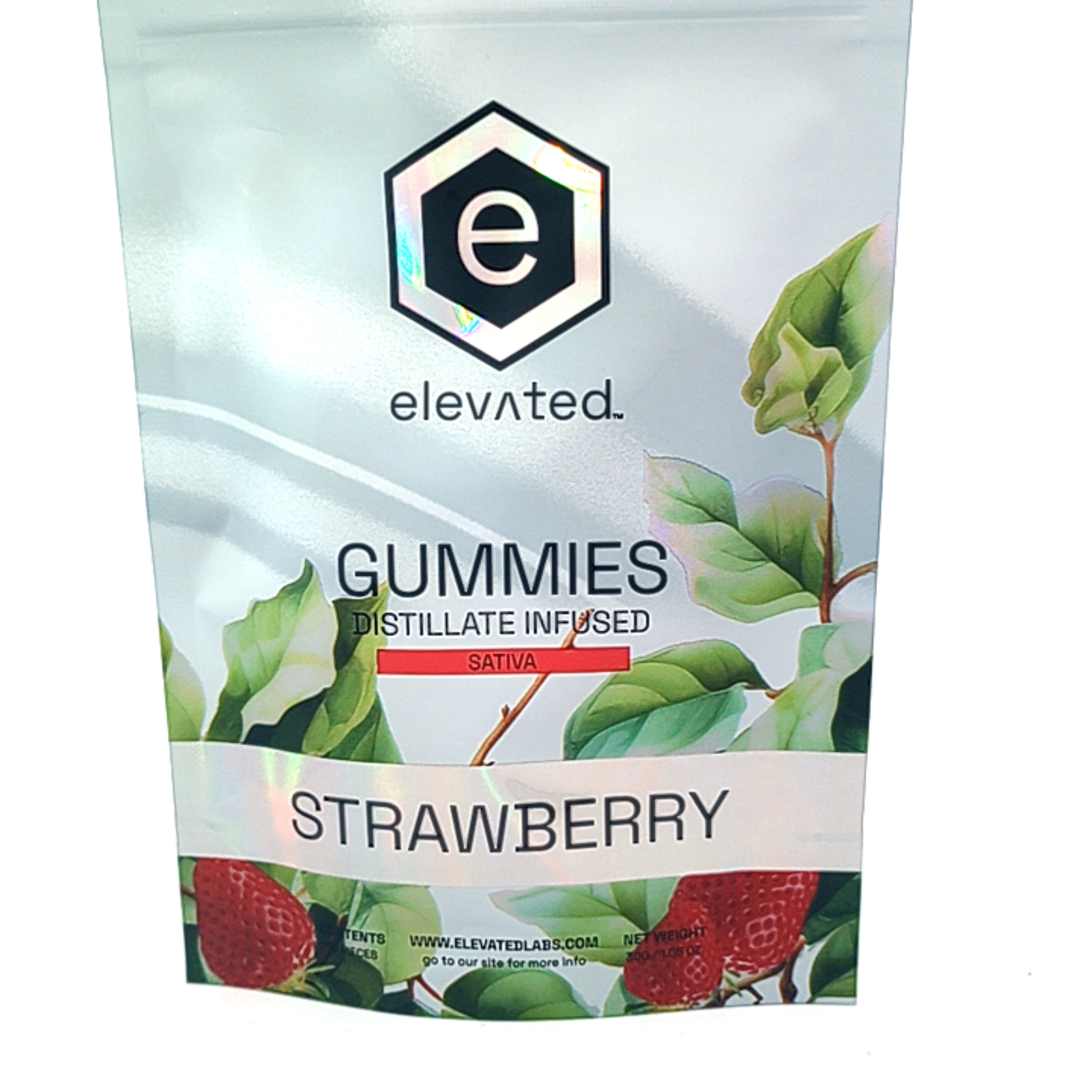 Photograph of product: Elevated - 500mg Gummies - - Distillate - Strawberry MEDICAL