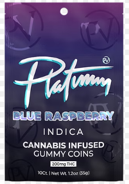 Photograph of product: AU PV: Blue Razz 200mg Gummies (I)