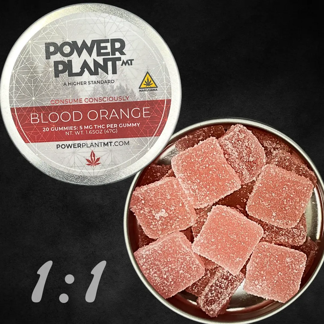 Photograph of Product: 1:1 Blood Orange (20pk) - 109.03mg - Power Plant MT