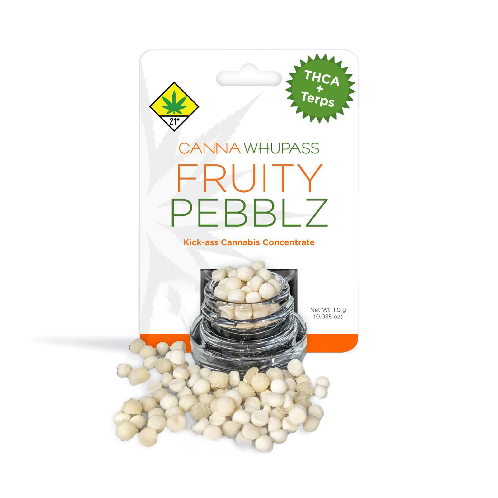 Photograph of product: Peach Ringz Fruity Pebblz | 1g