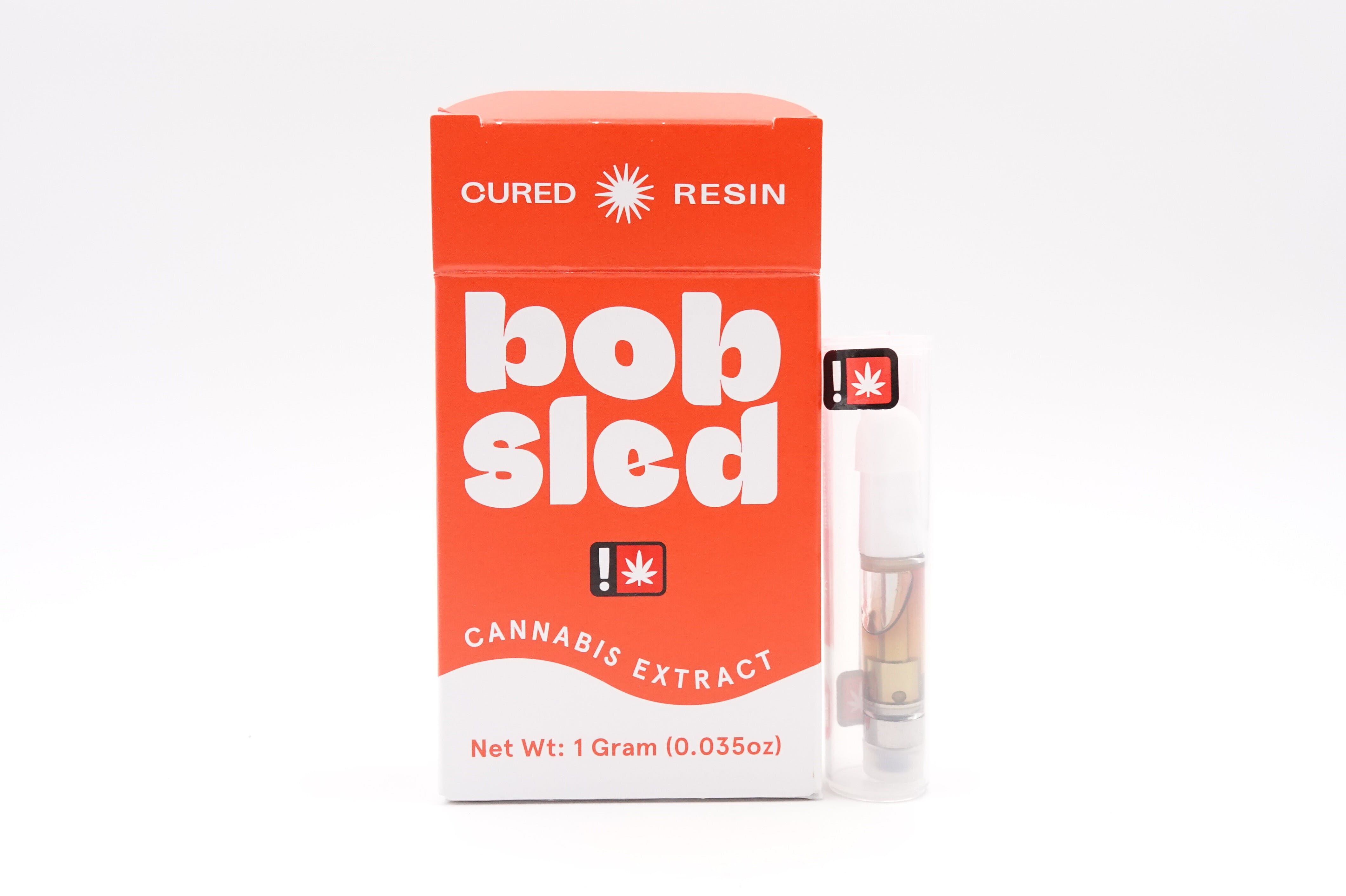 Photograph of product: Bobsled - Golden Haze - Cured Resin Cartridge