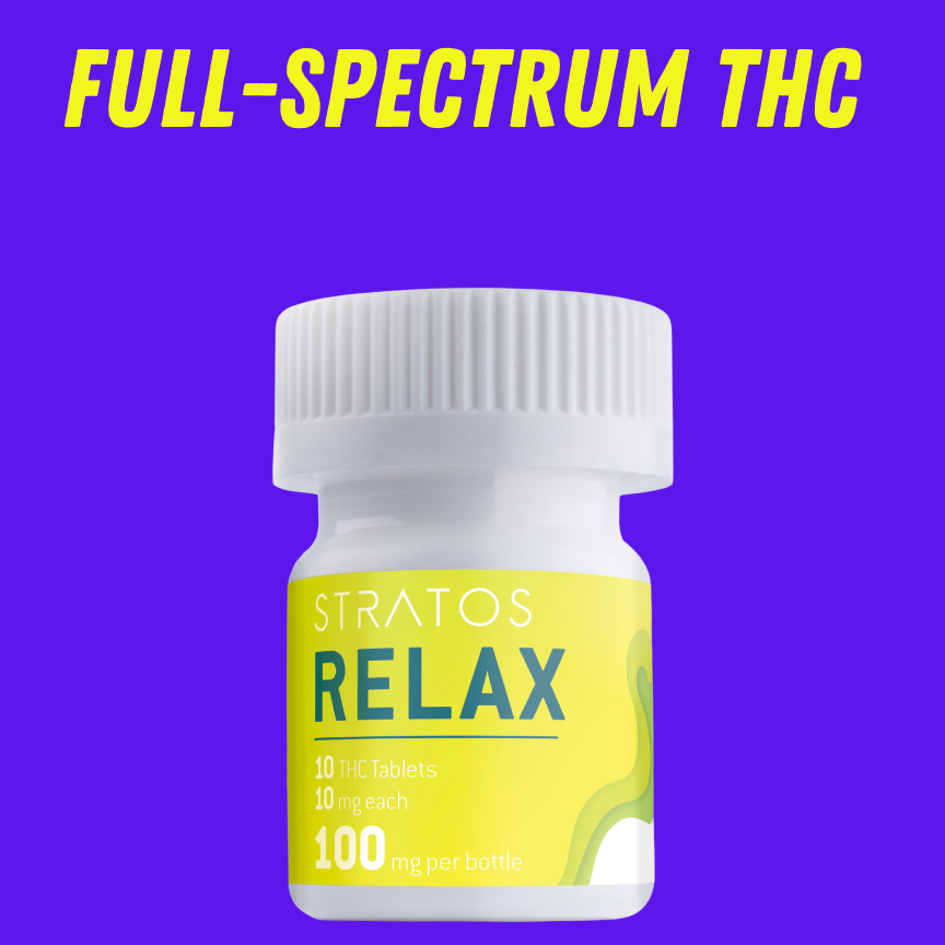 Photograph of product: Relax (H) - 100mg Tablet - Stratos