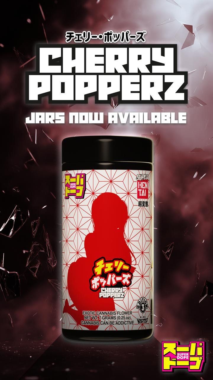 Photograph of Product: Cherry Popperz | Hybrid | 1/4oz Flower - 7g