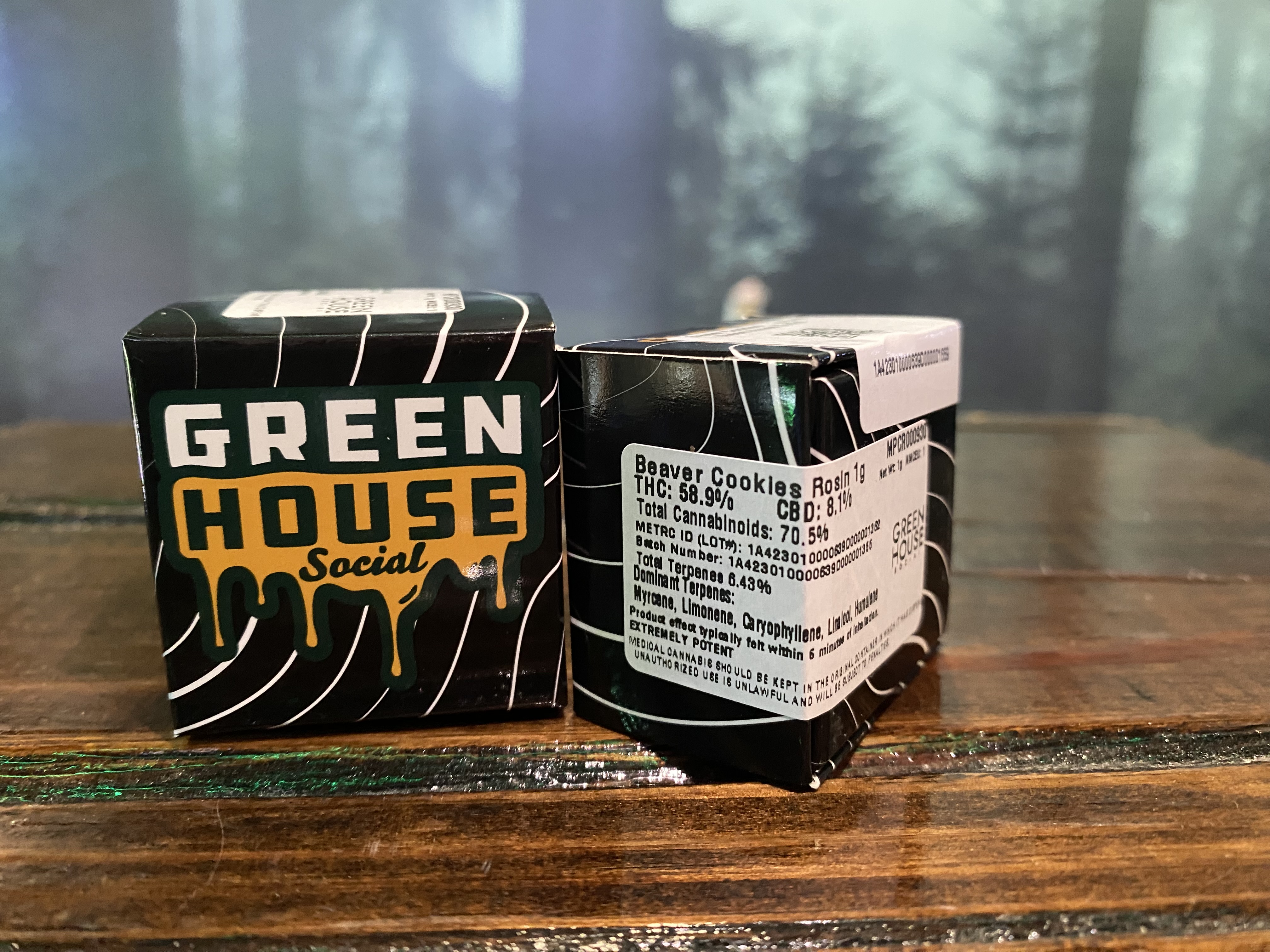 Photograph of product: Beaver Cookies Rosin | Green House Social