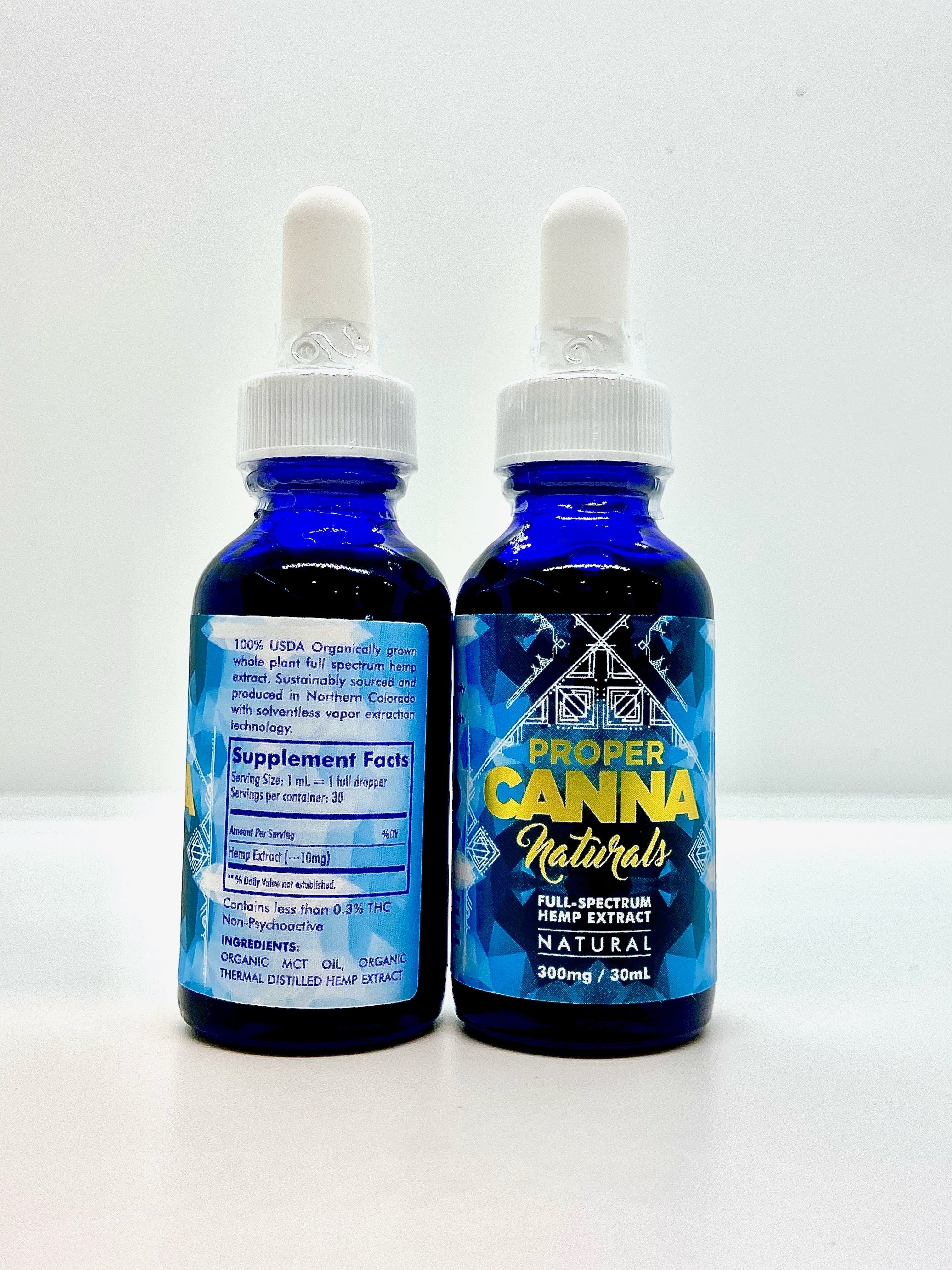 Photograph of product: Natural 300mg Tincture CBD