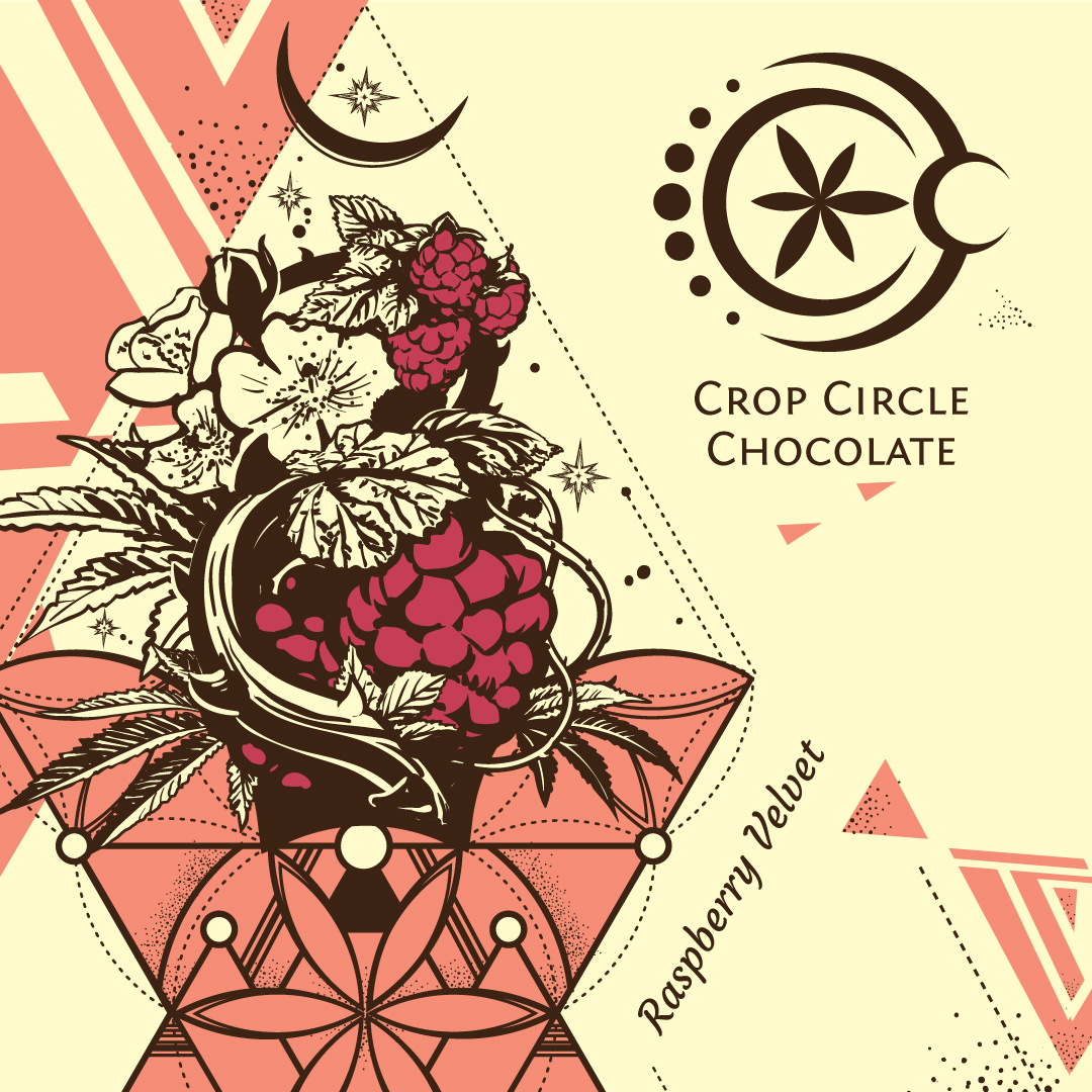 Photograph of product: CROP CIRCLE | SINGLE ROSIN TRUFFLE | RAMBUTAN x RASPBERRY | 100MG