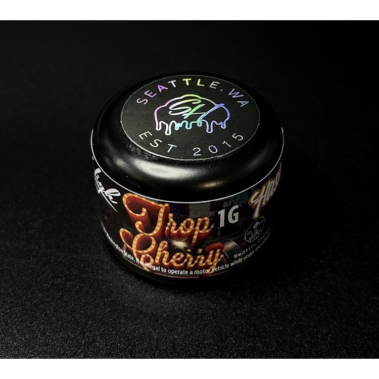 Photograph of product: Sky High Trop Cherry 73u-159u Rosin CON