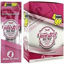 Photograph of product: California Dream Hemp Wraps 4pk