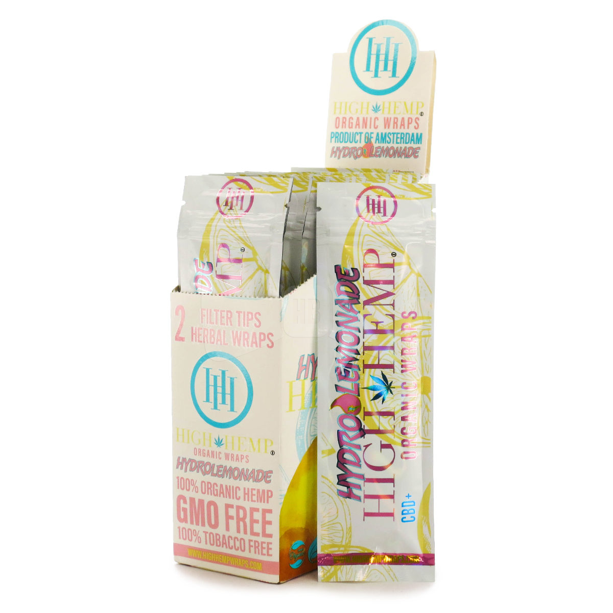 Photograph of product: High Hemp - 100% Tobacco Free Wraps - 2pk - Hydrolemonade