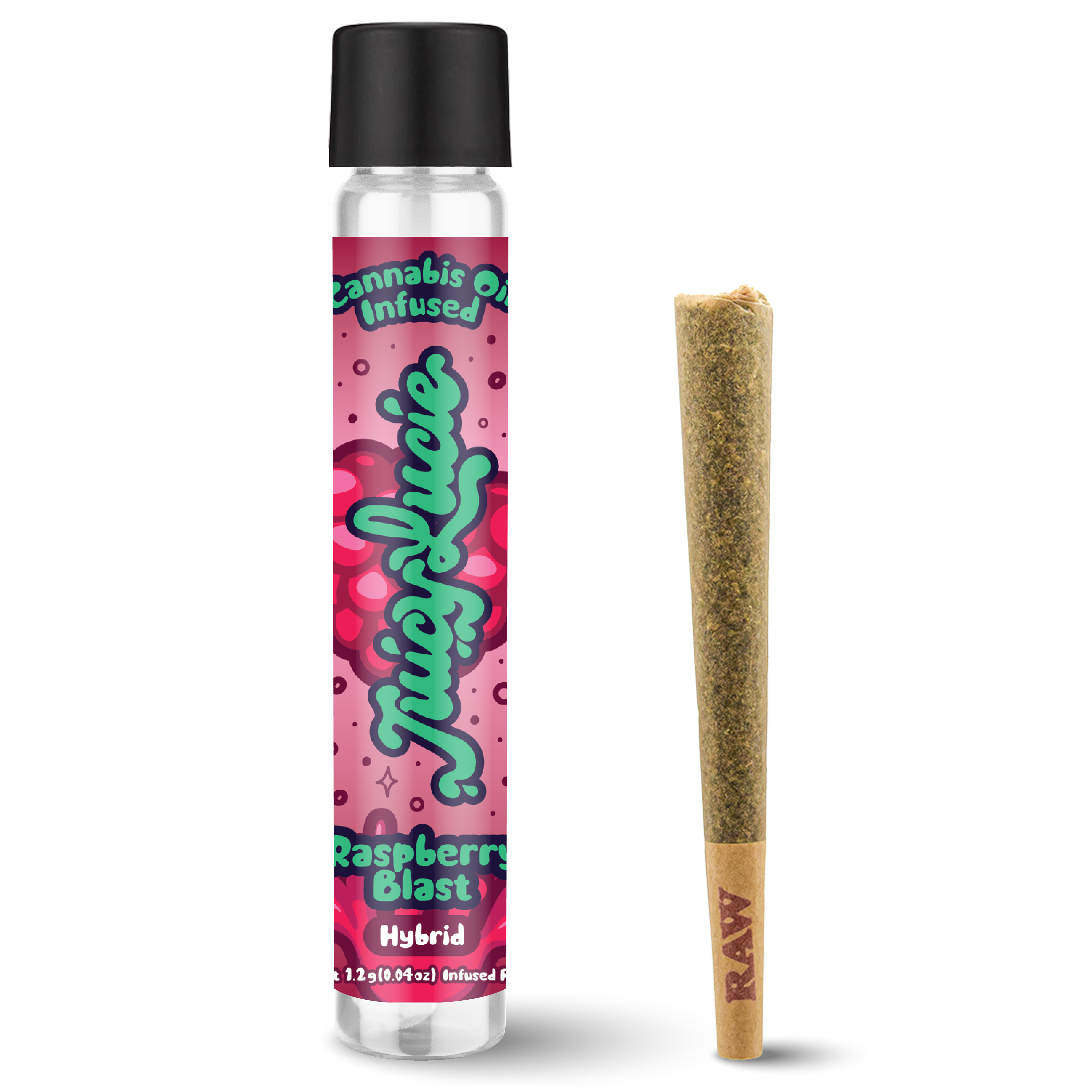 Photograph of Product: Juicy Lucie | Raspberry Blast | Infused Pre Roll