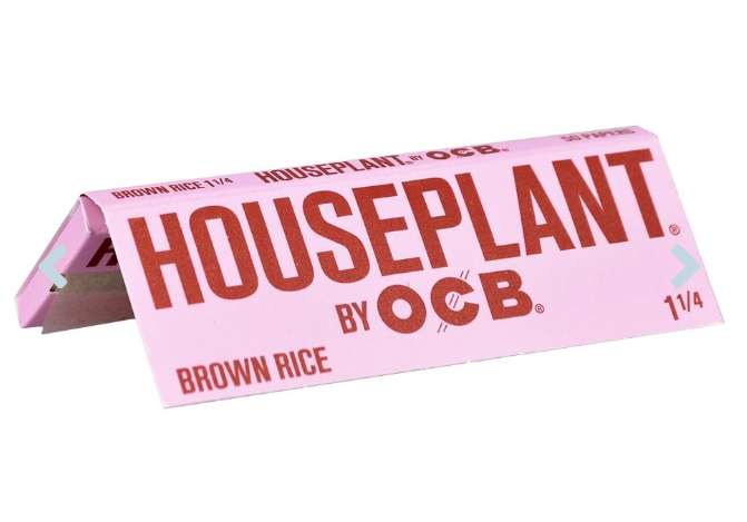 Photograph of product: Houseplant by OCB Brown Rice Rolling Papers - 1 1/4