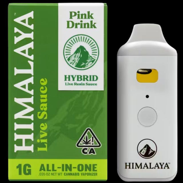 Photograph of product: Pink Drink 1g Live Resin Cart - 