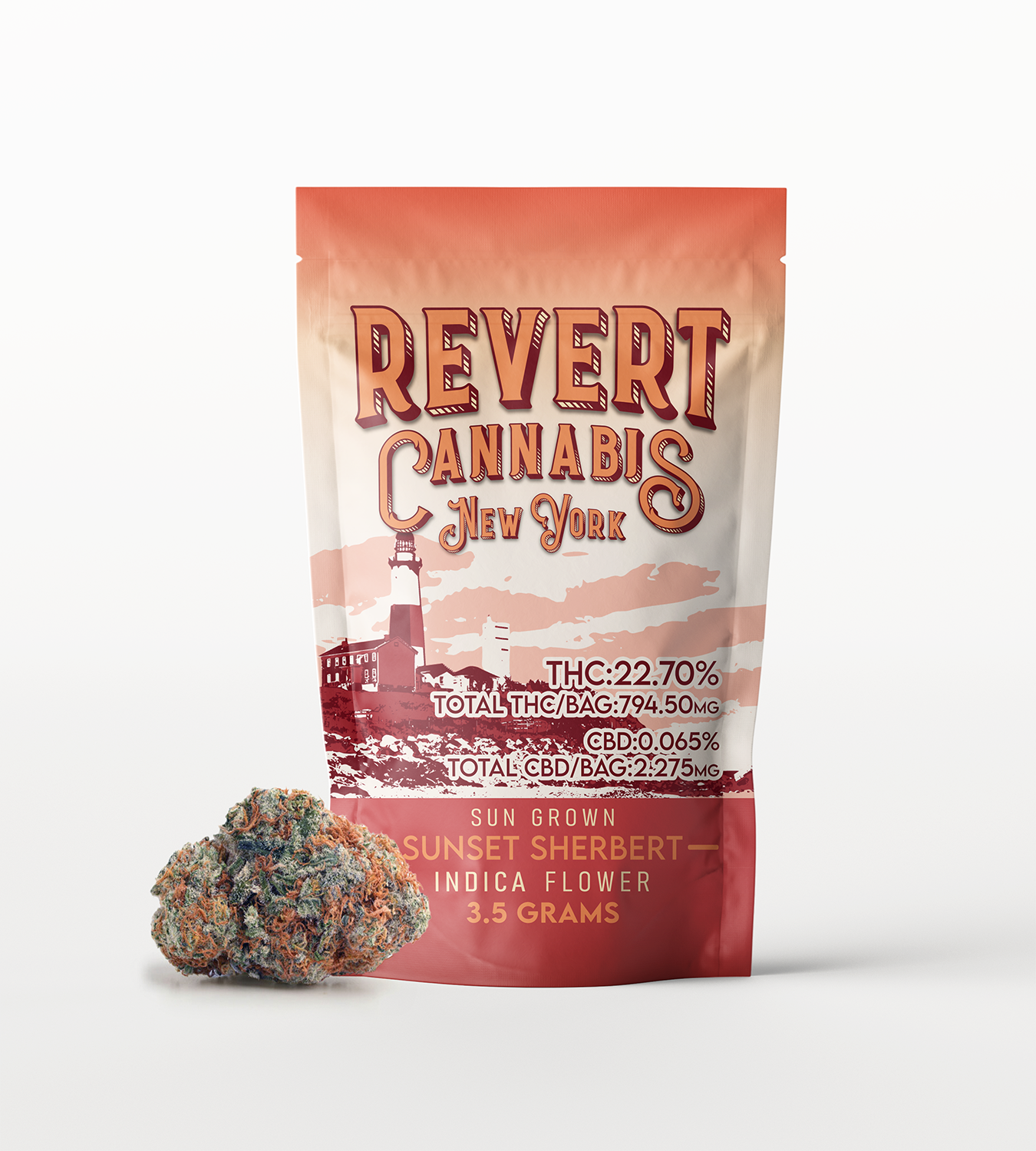Photograph of product: Revert Sunset Sherbert (I) Flower 3.5g